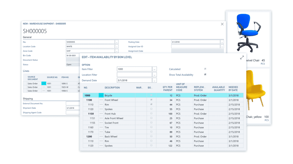 Dynamics 365 Business Central Manufacturing image